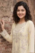 MAHGUL BEST SEMI-STITCHED LUXURY EMBROIDERED CHIFFON 3PC SUIT