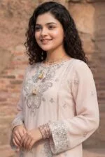 MAHGUL BEST SEMI-STITCHED LUXURY EMBROIDERED CHIFFON 3PC SUIT