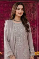 RIWAJ BEST LUXURY EMBROIDERED CHIFFON 3PC SUIT