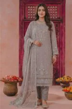 RIWAJ BEST LUXURY EMBROIDERED CHIFFON 3PC SUIT