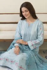 ROZEENA BEST EMBROIDERED PRINTED LAWN 3PC SUIT