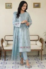 ROZEENA BEST EMBROIDERED PRINTED LAWN 3PC SUIT