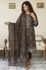 ROZEENA BEST EMBROIDERED PRINTED LAWN 3PC SUIT