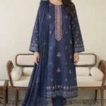 ROZEENA BEST EMBROIDERED PRINTED LAWN 3PC SUIT