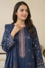 ROZEENA BEST EMBROIDERED PRINTED LAWN 3PC SUIT