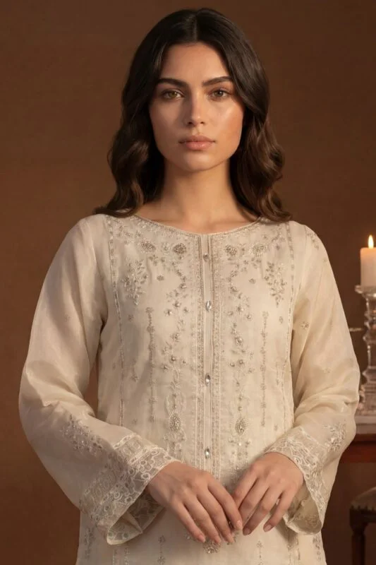 SEHER GUL BEST EMBROIDERED SHESHA ORGANZA 3PC SUIT