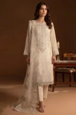 SEHER GUL BEST EMBROIDERED SHESHA ORGANZA 3PC SUIT
