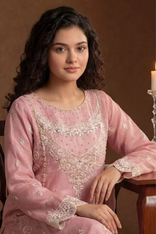 SEHER GUL BEST EMBROIDERED SHESHA ORGANZA 3PC SUIT