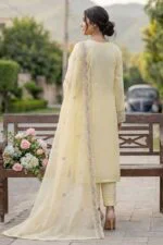 WADA BEST CHIKENKARI EMBROIDERED SLUB LAWN 3PC SUIT