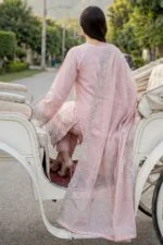 WADA BEST CHIKENKARI EMBROIDERED SLUB LAWN 3PC SUIT