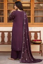 ZAREHA BEST SEMI-STITCHED LUXURY EMBROIDERED CHIFFON 3PC SUIT