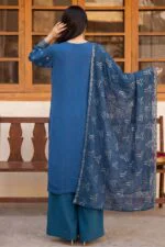 ZAREHA BEST SEMI-STITCHED LUXURY EMBROIDERED CHIFFON 3PC SUIT