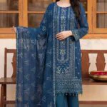 ZAREHA BEST SEMI-STITCHED LUXURY EMBROIDERED CHIFFON 3PC SUIT