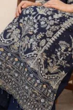 ZAREHA BEST SEMI-STITCHED LUXURY EMBROIDERED CHIFFON 3PC SUIT