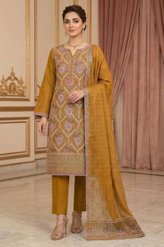 Luxury Cotton 3PC Suit